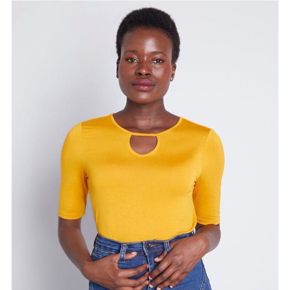 NWT ModCloth Yellow/Gold SUPER SOFT Top